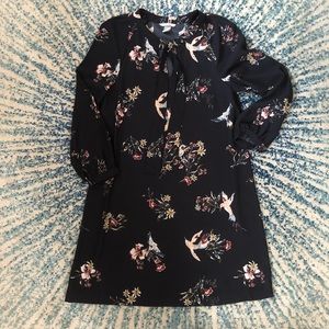 H&M bird pattern dress